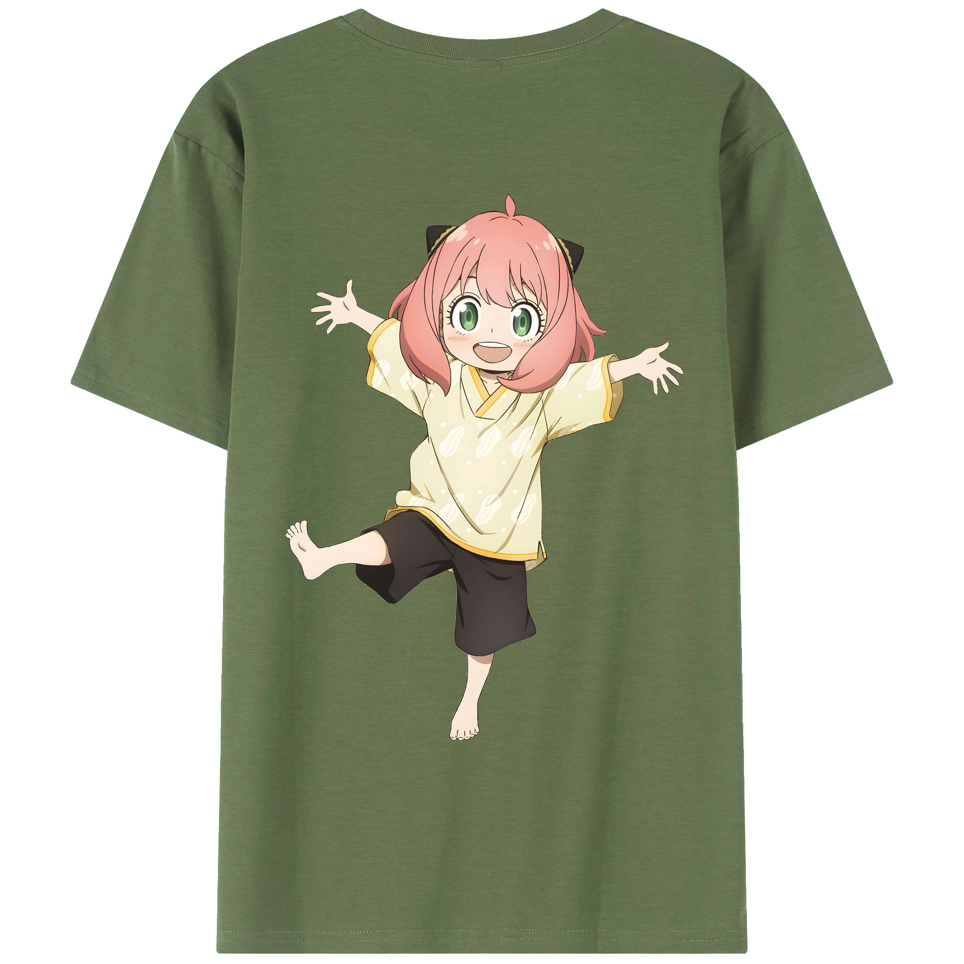 （画像用） SPY×FAMILY间谍家家酒 綿100％ メンズ半袖Tシャツ（バックプリント） 通気性
